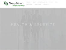 Tablet Screenshot of cherrybekaertbenefits.com